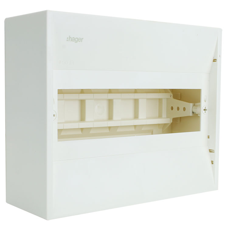 Miniatuur van Hager miniverdeler 1-rij 10 modules 218x180 mm (GD110E)