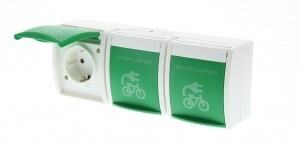ABB Busch-Jaeger wandcontactdoos 3-voudig en geaard (MU2300/3 EBW-54 FIETS) main product photo