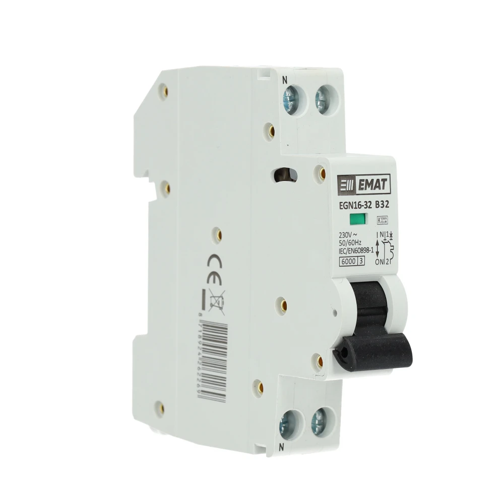 EMAT installatieautomaat 1-polig+nul 32A B-Kar (85001010) main product photo