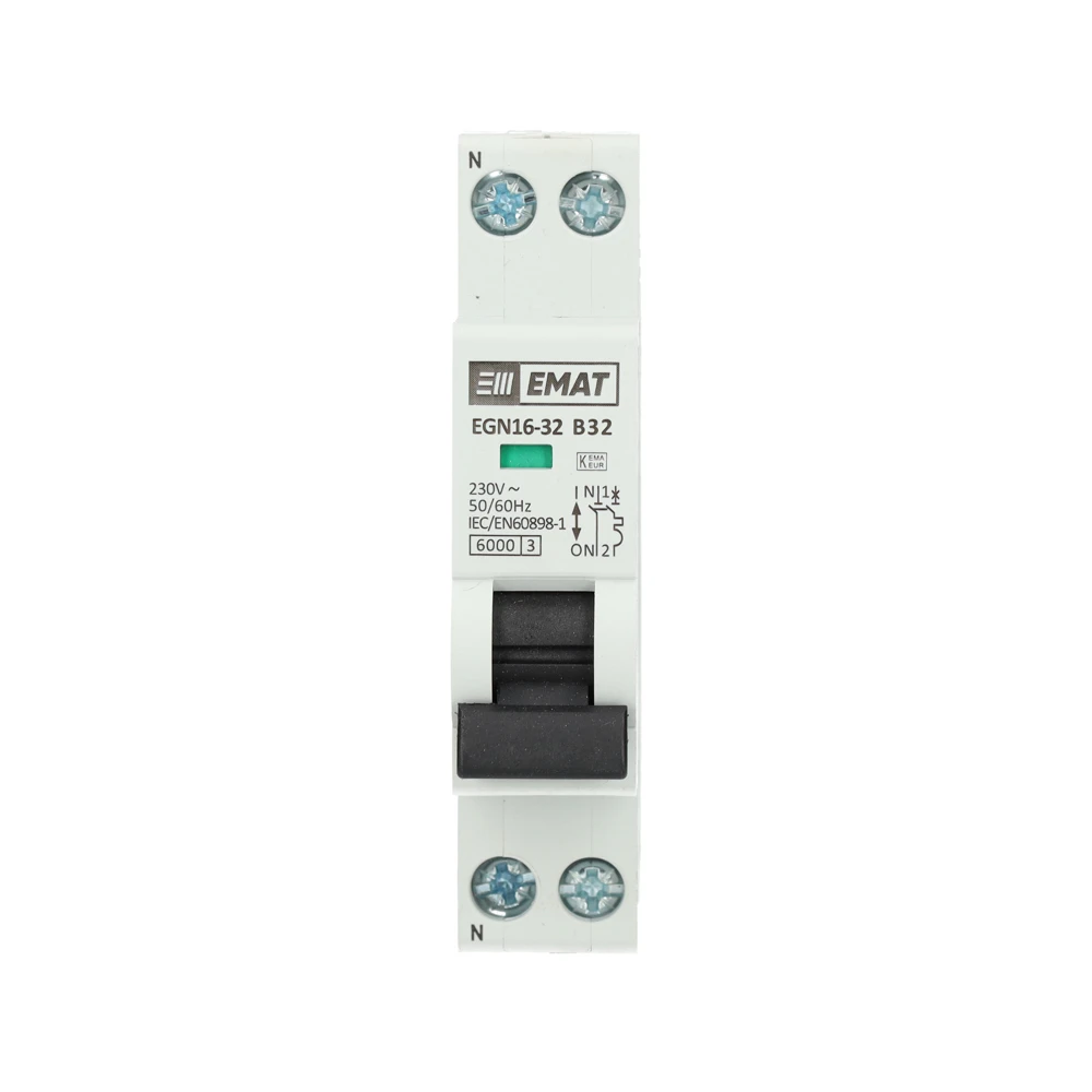 Miniatuur van EMAT installatieautomaat 1-polig+nul 32A B-Kar (85001010)