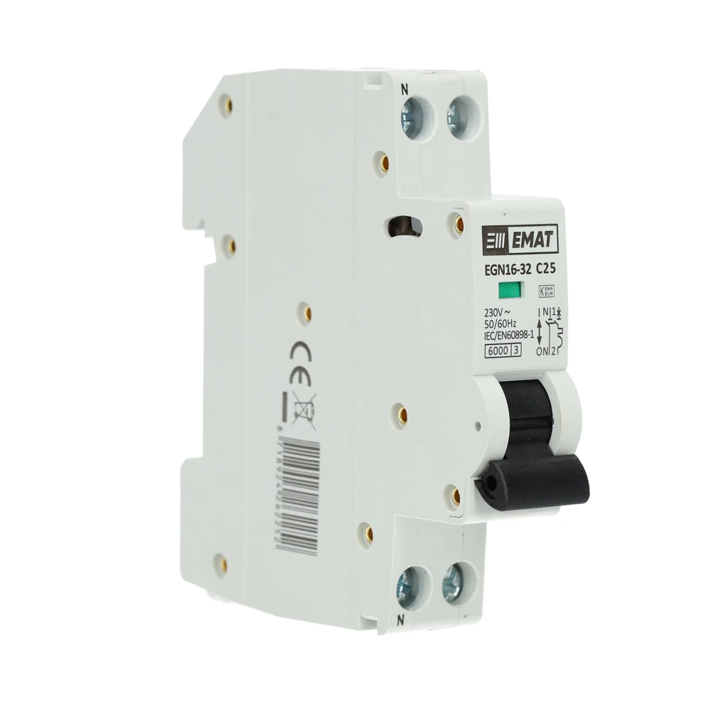 Miniatuur van EMAT installatieautomaat 1-polig+nul 32A B-Kar (85001010)