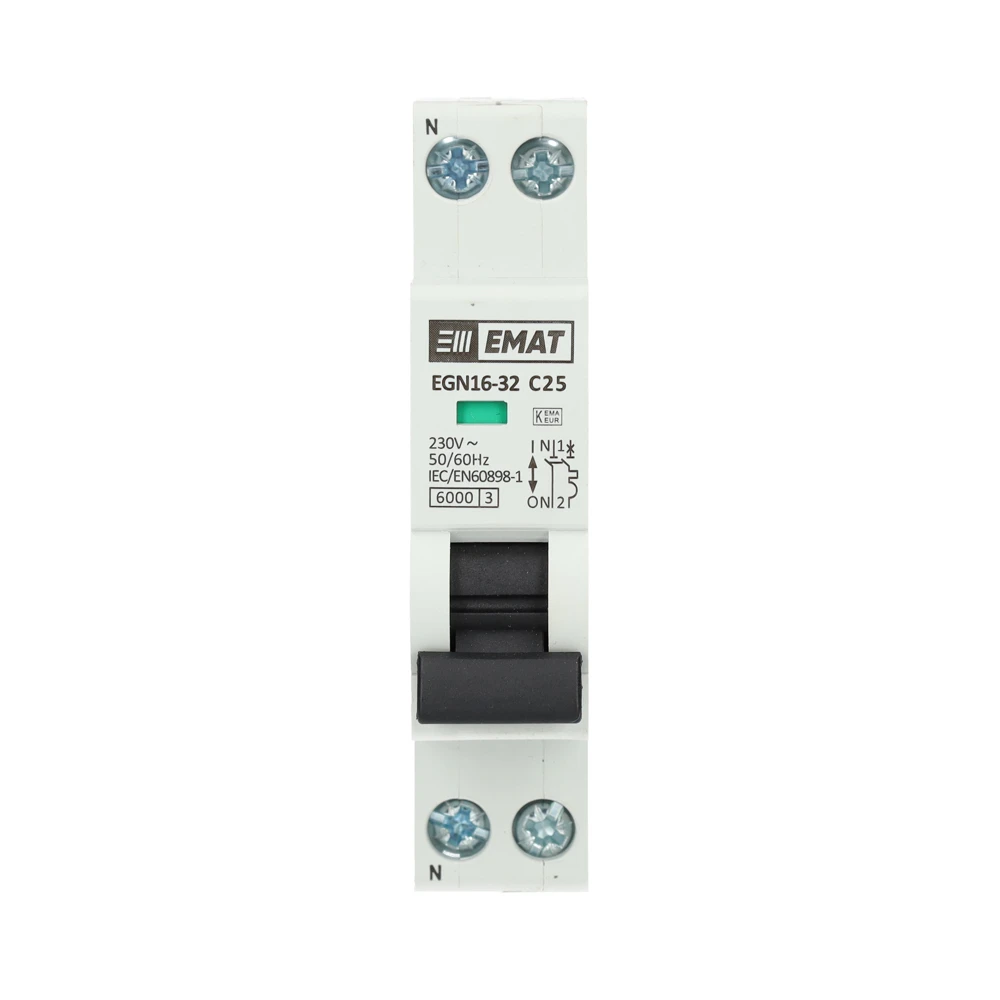 Miniatuur van EMAT installatieautomaat 1-polig+nul 32A B-Kar (85001010)