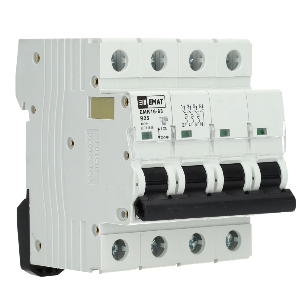 EMAT krachtgroep 3-polig+nul 25A B-kar (85004008) main product photo
