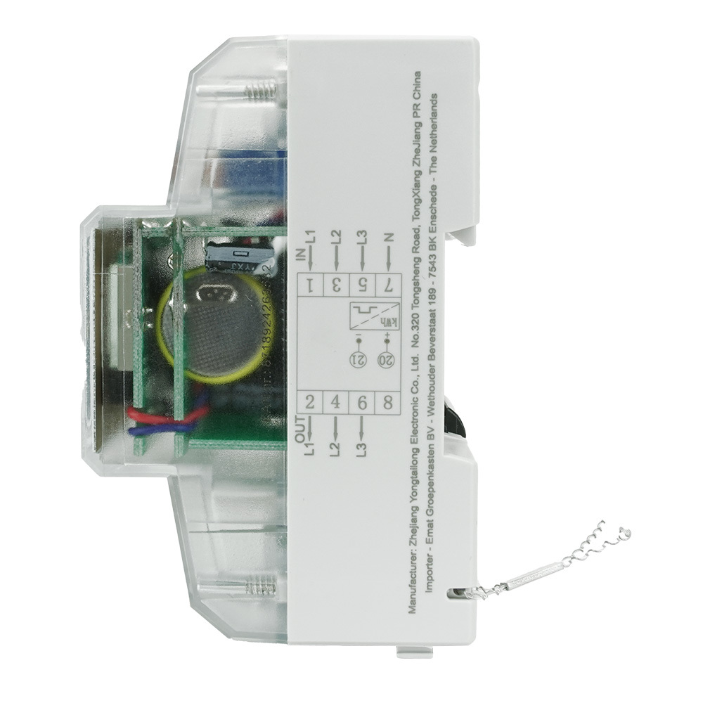 Miniatuur van EMAT kWh meter 80A 3-fase digitaal MID (85008002)