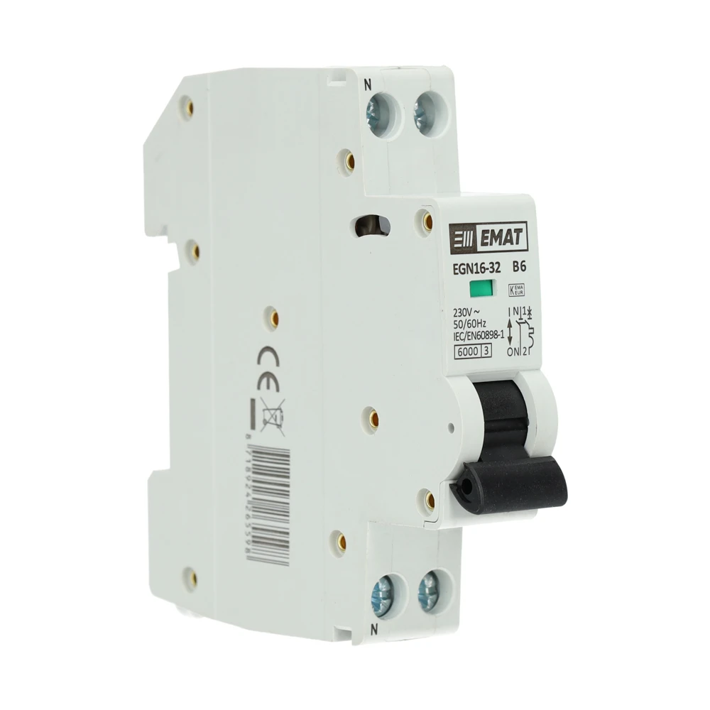 EMAT installatieautomaat 1-polig+nul 6A B-kar (85001000) main product photo