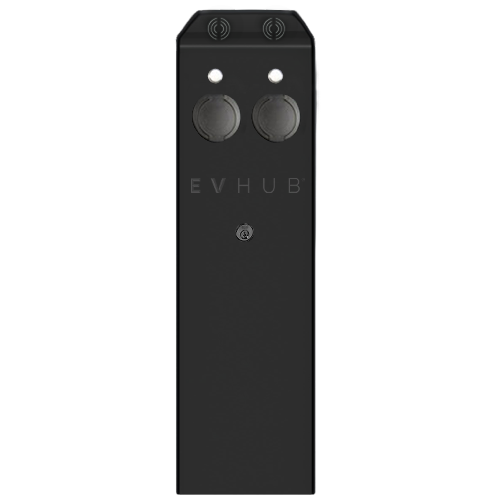 EVHUB dubbele laadzuil Mennekes wandcontactdoos (2x3,7kW/11kW) (EV-HUB201802) main product photo