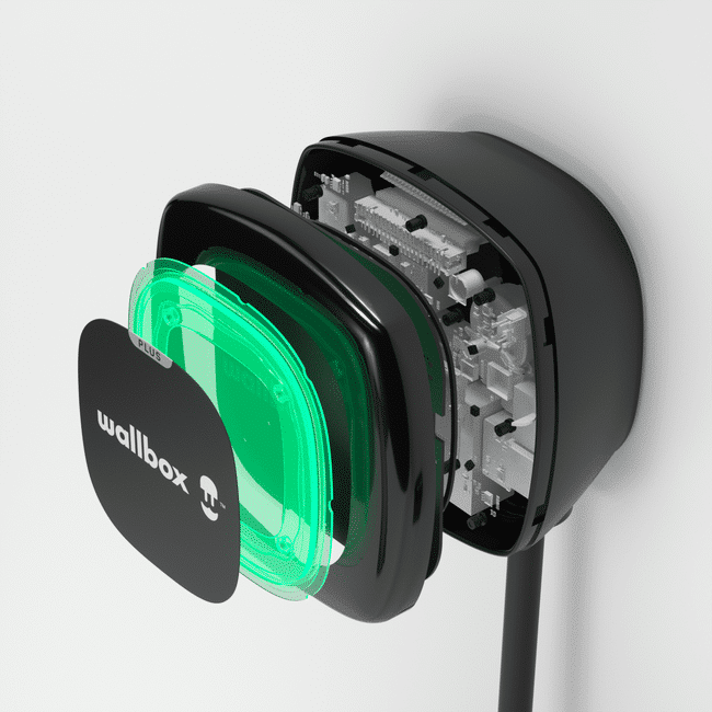 Miniatuur van Wallbox Pulsar Plus laadpaal (3,7 - 22kW) met 5 meter kabel - zwart (WALL-Puls-B-OCPP)
