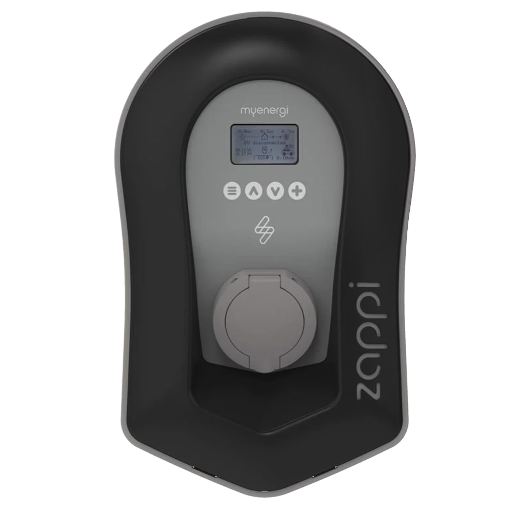 myenergi Zappi laadpaal V2.1 (3,7-22kW) met 6,5 meter kabel - zwart (ZAPPI-2H22TB-T) main product photo