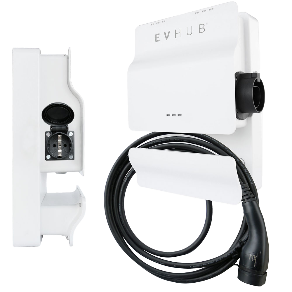 EVHUB laadpaal type 2 32A (3,7-22kW) met laadkabel 5 meter - wit (LP-CIL7TTY7MP) main product photo