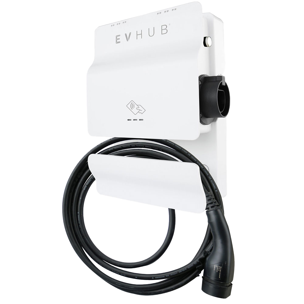 EVHUB laadpaal type 2 met pasjessysteem - (3,7-11kW) (16A) met laadkabel 12 meter - wit (LP-6JQZ3US9PH) main product photo
