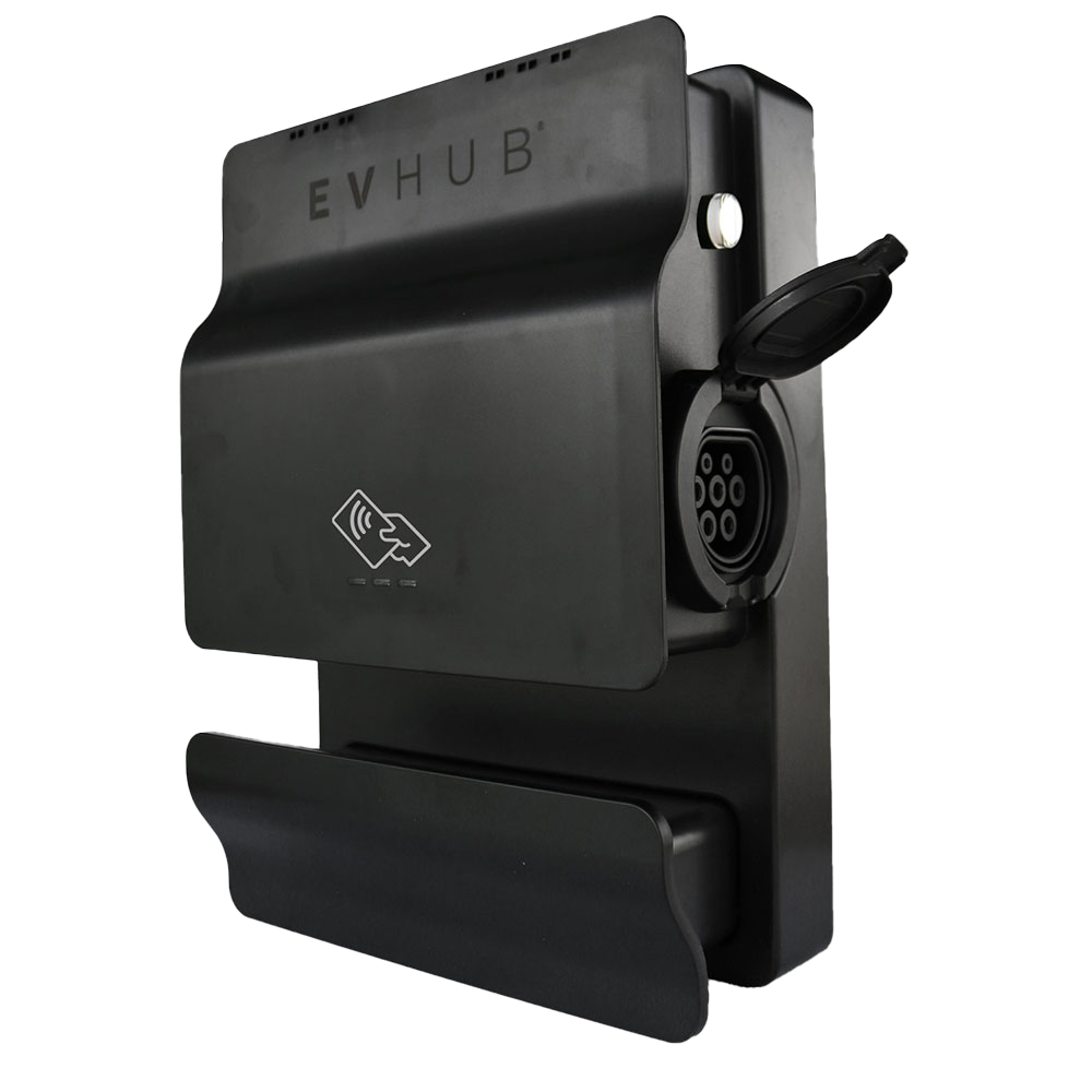 EVHUB laadpaal Mennekes wandcontactdoos met pasjessysteem 32A (3,7kW/22kW) - zwart (LP-ZW5WWNYE3P) main product photo