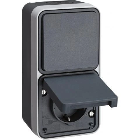 Hager W.1 stopcontact + wisselschakelaar (47803525) main product photo