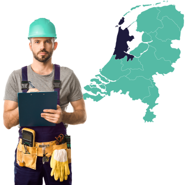 Montage in Noord-Holland