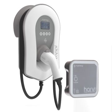 myenergi Zappi laadpaal V2.1 (3,7-22kW) met 6,5 meter kabel - wit set inclusief Harvi tbv loadbalancing myenergi Zappi laadpaal V2.1 (3,7-22kW) met 6,5 meter kabel - wit set inclusief Harvi tbv loadbalancing