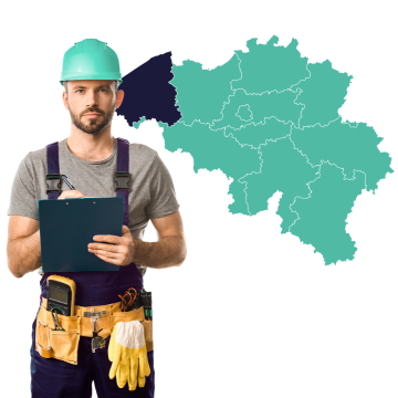 Montage in West-Vlaanderen