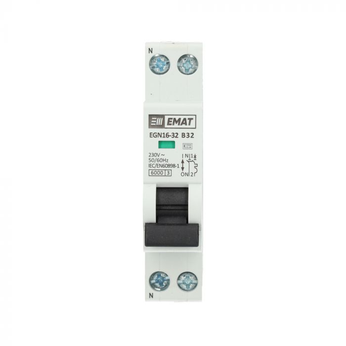 EMAT installatieautomaat 1-polig+nul 32A B-Kar (85001010)