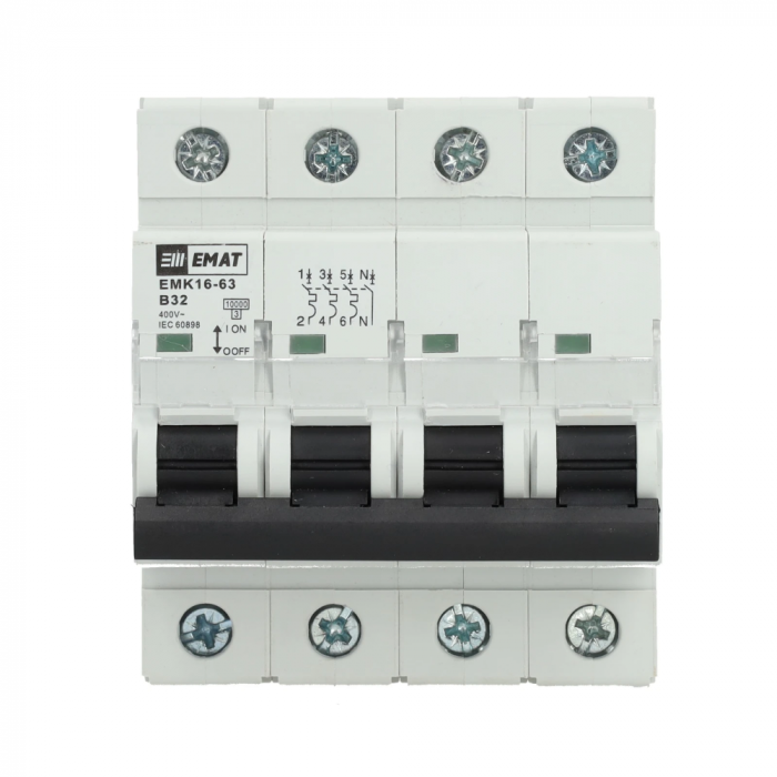 EMAT krachtgroep 3-polig+nul 32A B-kar (85004010)