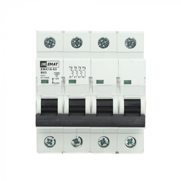 EMAT krachtgroep 3-polig+nul 63A B-kar (85004016)