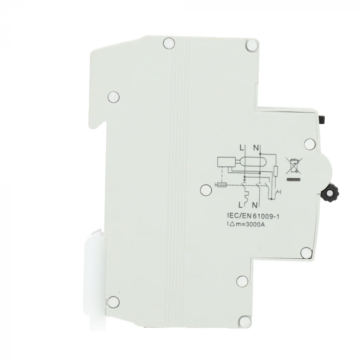 EMAT aardlekautomaat 1-polig+nul 16A C-kar 30mA (85006005)