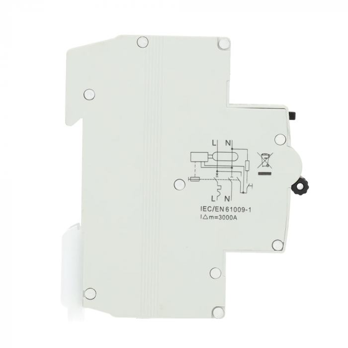 EMAT aardlekautomaat 1-polig+nul 20A C-kar 30mA (85006007)