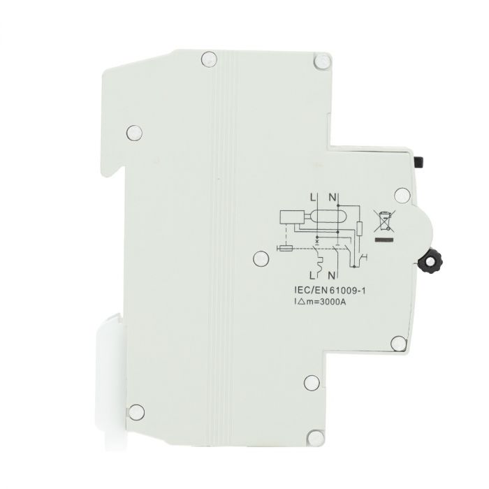 EMAT aardlekautomaat 1-polig+nul 25A C-kar 30mA (85006009)