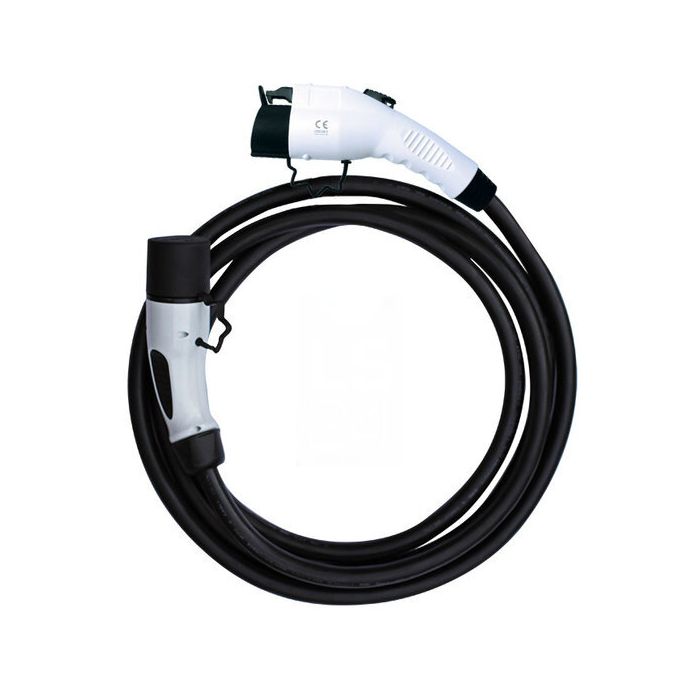 EVHUB laadkabel type 2 naar type 1, 32A(7,4 kW), 1-fase, 8 meter