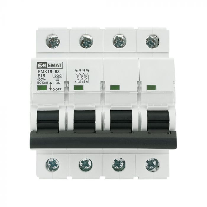 EMAT krachtgroep 3-polig+nul 16A B-kar (85004004)