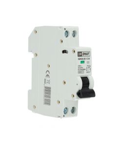 EMAT installatieautomaat 1-polig+nul 16A C-Kar (85001005)