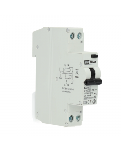 EMAT aardlekautomaat 1-polig+nul 16A C-kar 30mA (85006005)