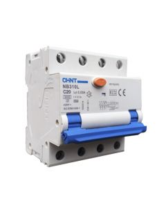 Chint aardlekautomaat 3-polig+nul 20A C-kar 30mA (2015C20)